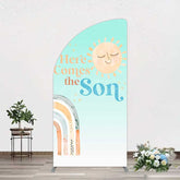 Aperturee Aperturee Rainbow Here Comes The Sun Baby Shower Half Moon Arch Backdrop